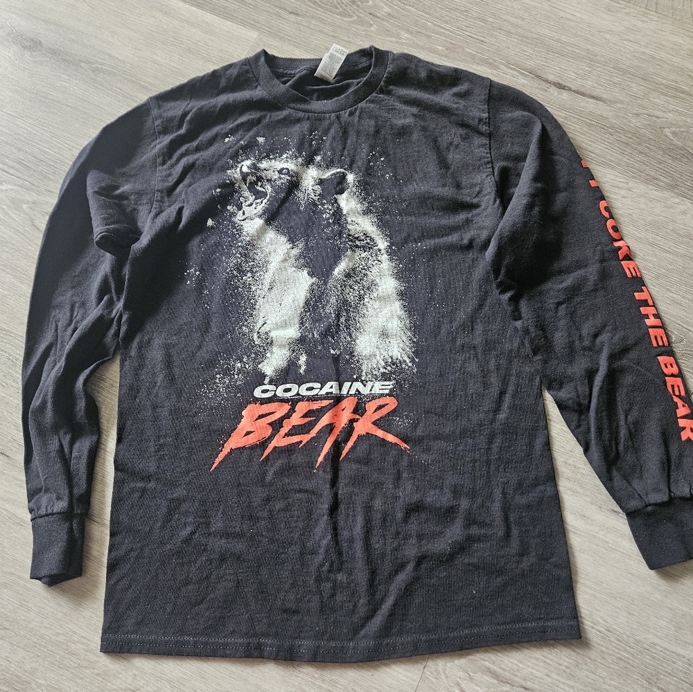 Cocaine Bear Movie Long Sleeve Shirt Size Small